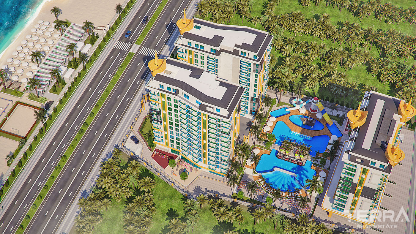 Exklusiva strandlägenheter i Cebeci Towers, Alanya, Mahmutlar - 64277