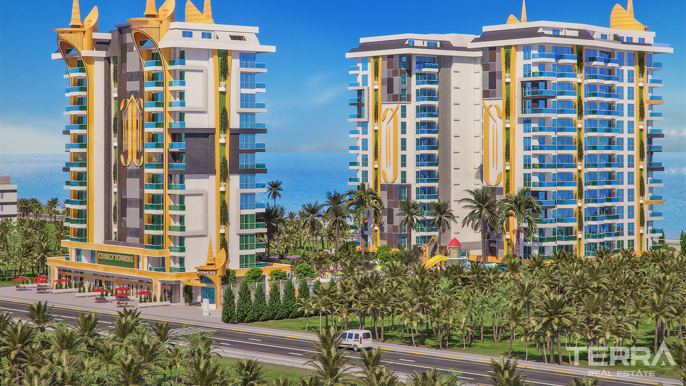 Exklusiva strandlägenheter i Cebeci Towers, Alanya, Mahmutlar - 64278