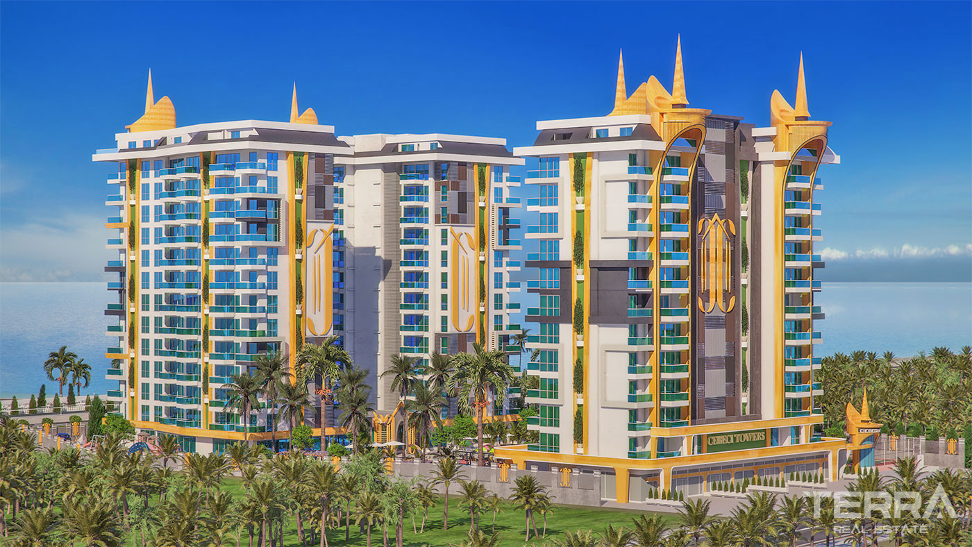 Exklusiva strandlägenheter i Cebeci Towers, Alanya, Mahmutlar - 64279