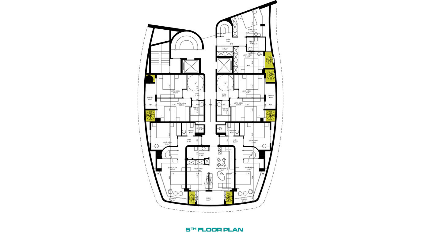 High-Quality Apartments in Alanya Center Close to Cleopatra Beach - 53895