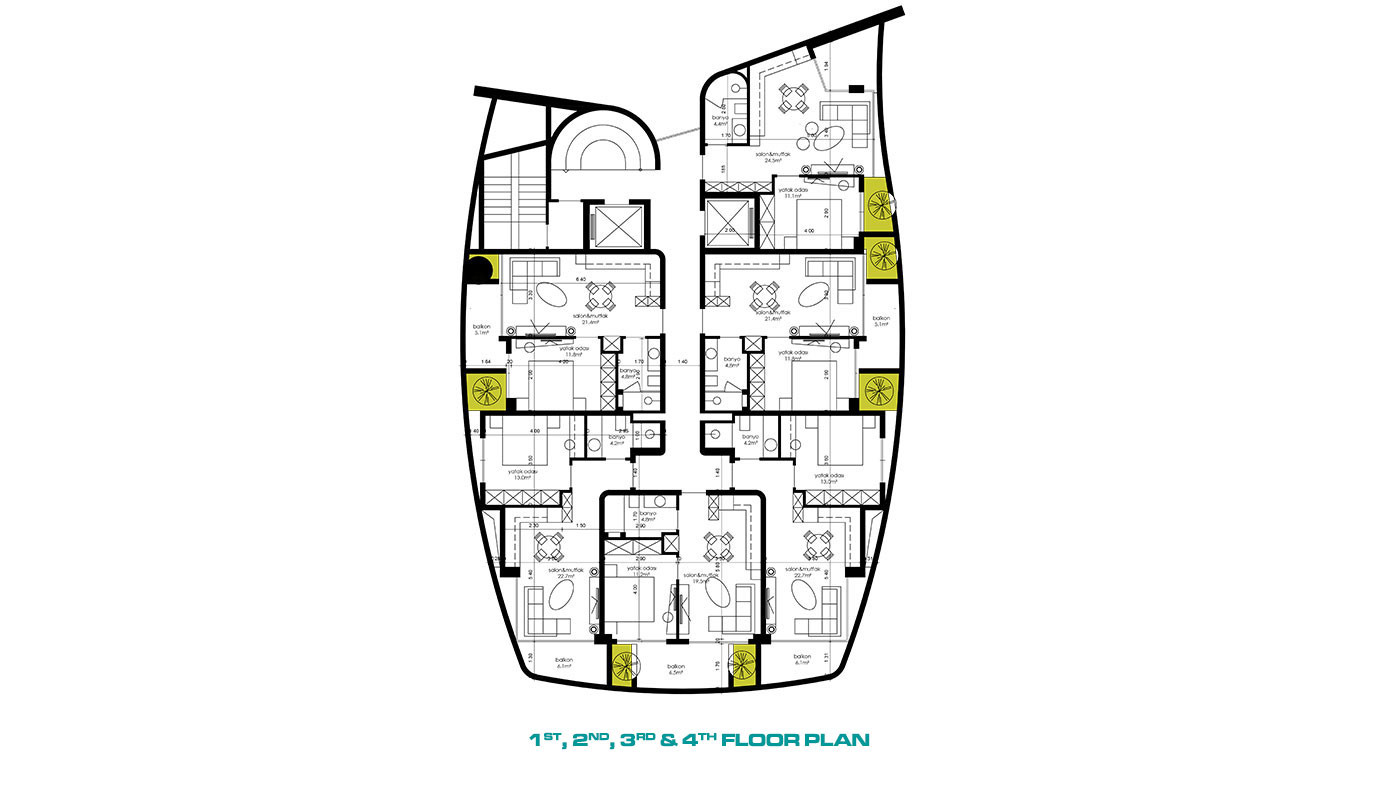 High-Quality Apartments in Alanya Center Close to Cleopatra Beach - 53896