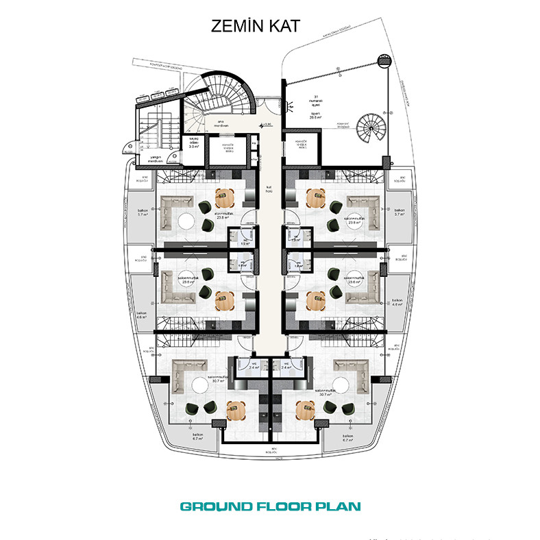 High-Quality Apartments in Alanya Center Close to Cleopatra Beach - 61232
