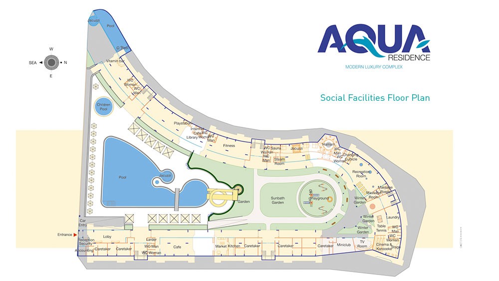 Aqua Residence — Sea View Apartments for Sale in Kestel, Alanya - 960