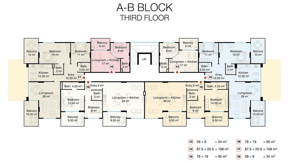Aqua Residence — Sea View Apartments for Sale in Kestel, Alanya - 966