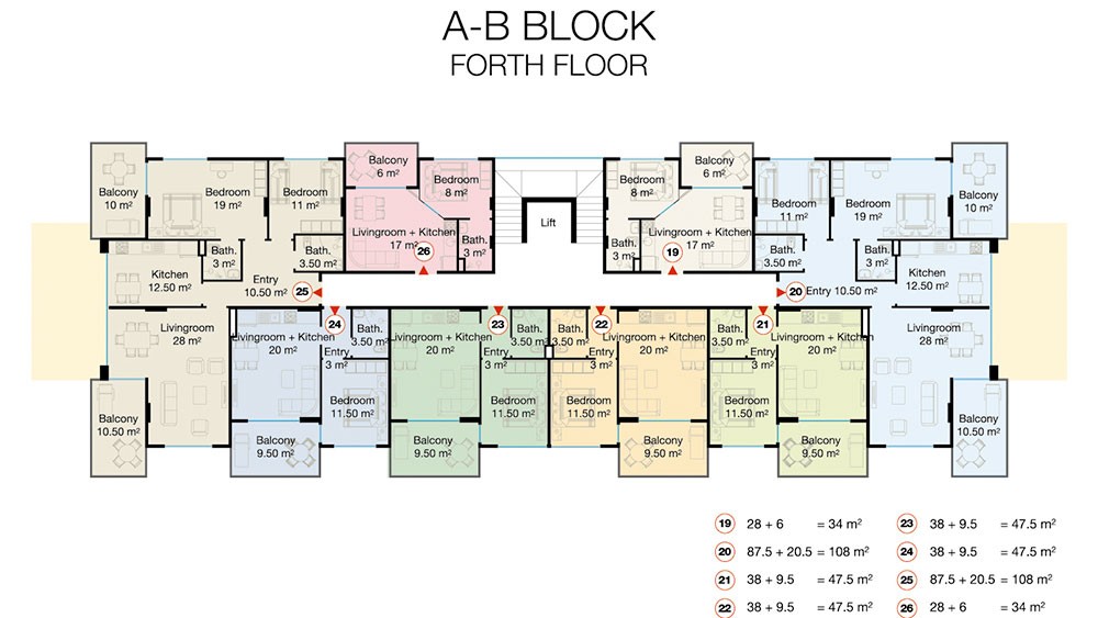 Aqua Residence — Sea View Apartments for Sale in Kestel, Alanya - 967