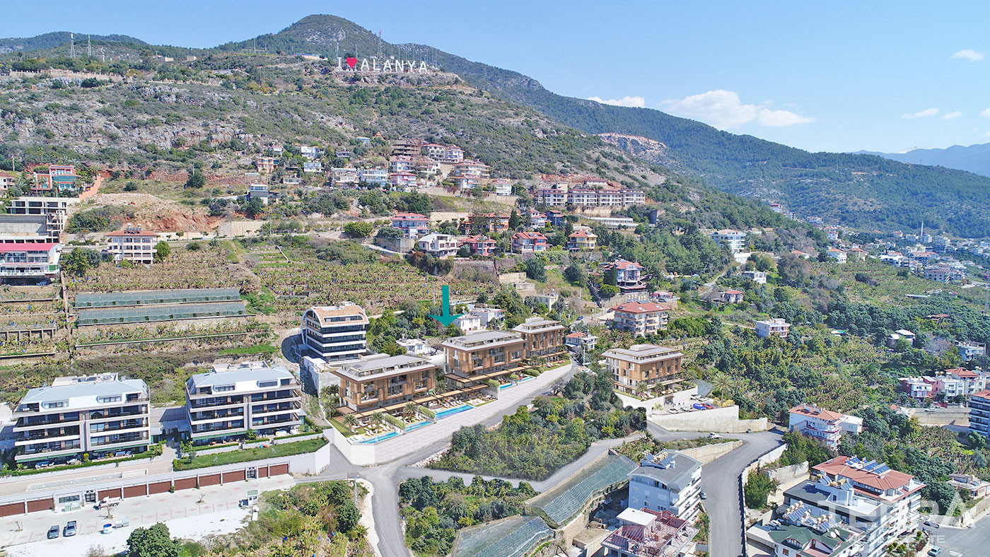 Nowoczesne apartamenty z panoramicznym widokiem na morze i zamek w Alanyi - 55305