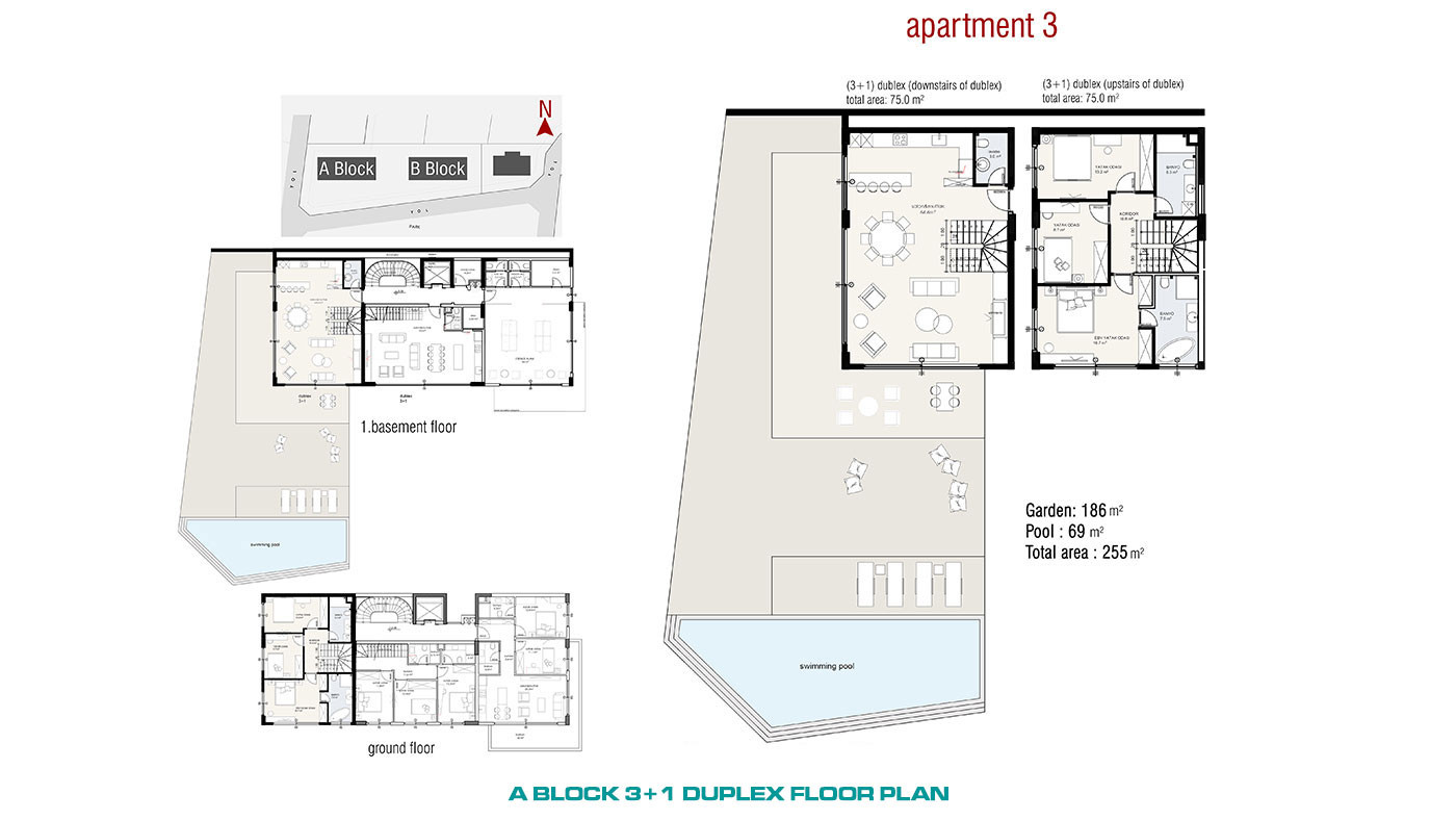 Nowoczesne apartamenty z panoramicznym widokiem na morze i zamek w Alanyi - 55311