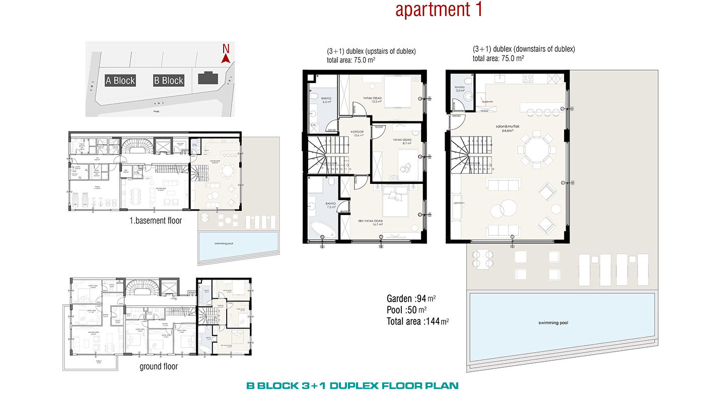 Nowoczesne apartamenty z panoramicznym widokiem na morze i zamek w Alanyi - 55322