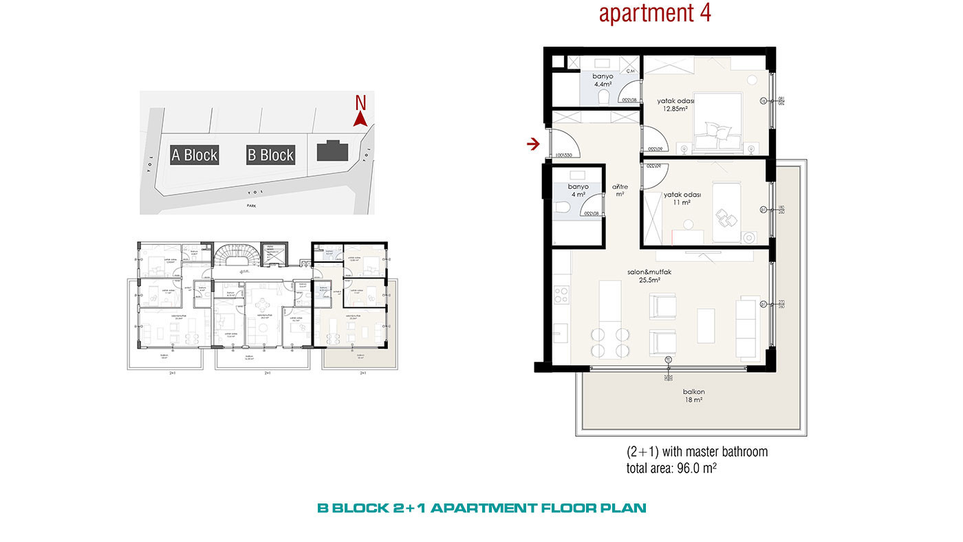 Nowoczesne apartamenty z panoramicznym widokiem na morze i zamek w Alanyi - 55325
