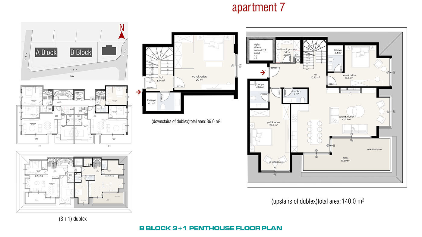 Nowoczesne apartamenty z panoramicznym widokiem na morze i zamek w Alanyi - 55328