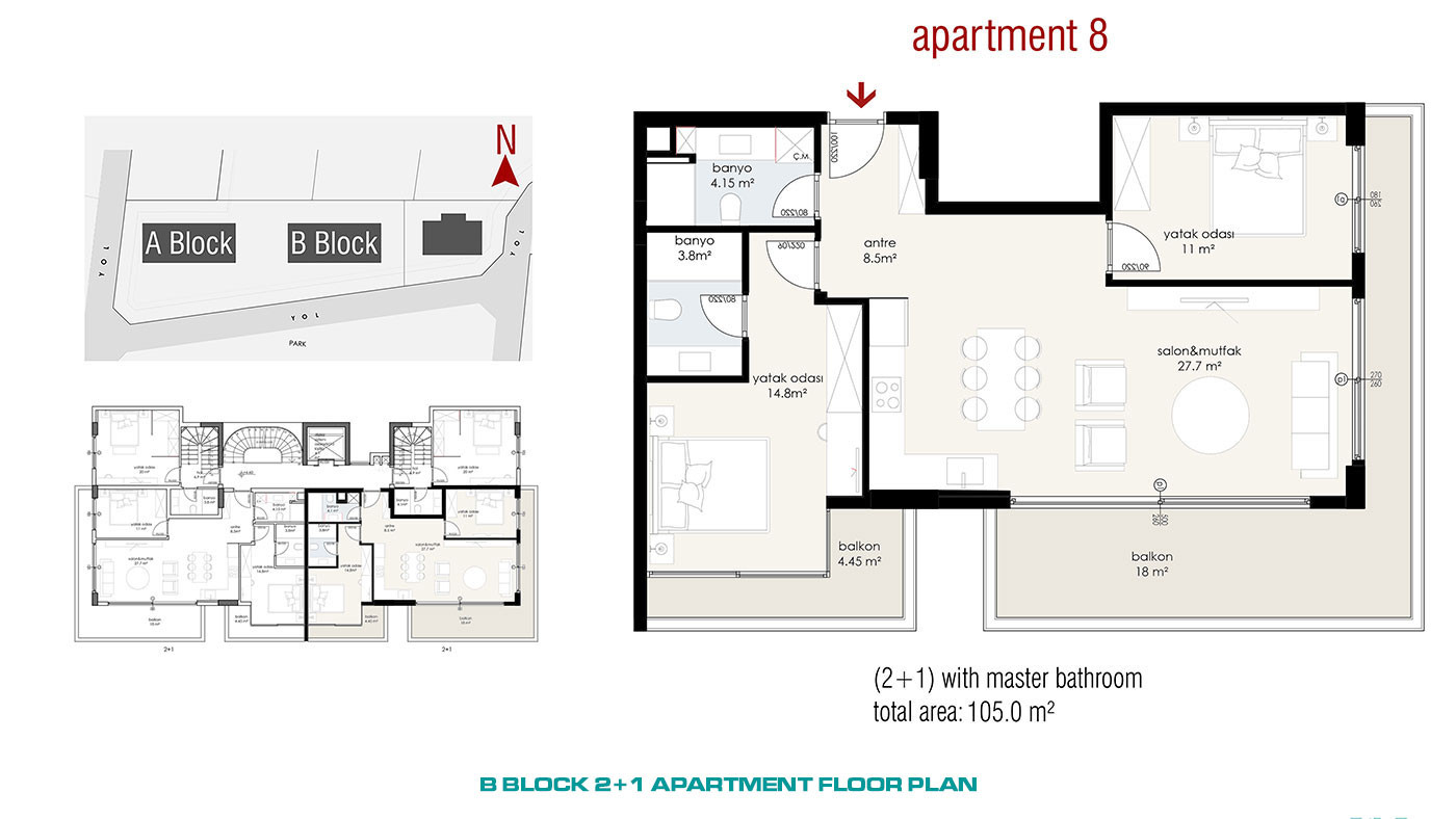 Nowoczesne apartamenty z panoramicznym widokiem na morze i zamek w Alanyi - 55329
