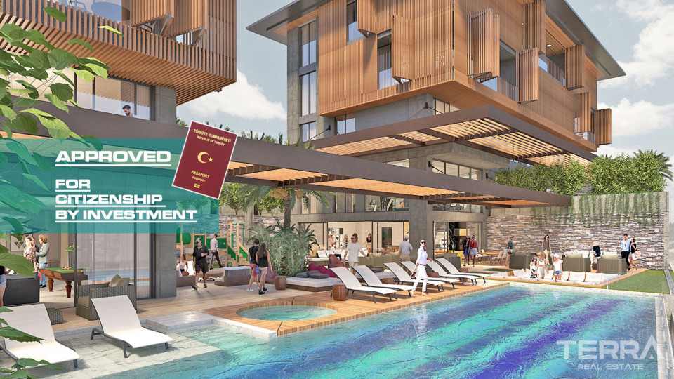 Modern Apartments with Panoramic Sea and Castle View in Alanya