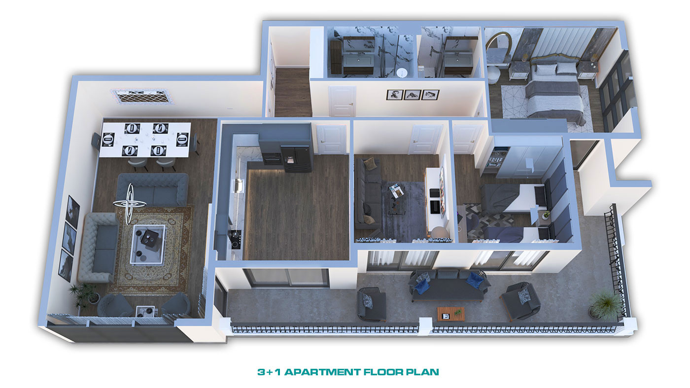 Centrally Located Luxury Apartments with Rich Amenities in Alanya - 55387