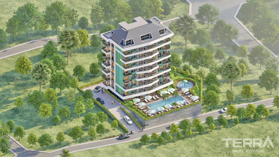 Bargain Apartments in Alanya, Avsallar with Rich Social Amenities