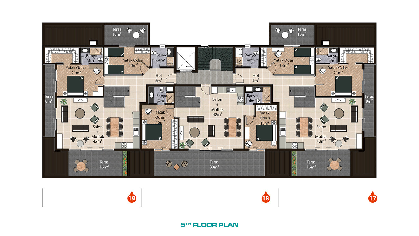Oba Sultan Residence 1 — Apartments for Sale in Oba, Alanya, Turkey - 56187