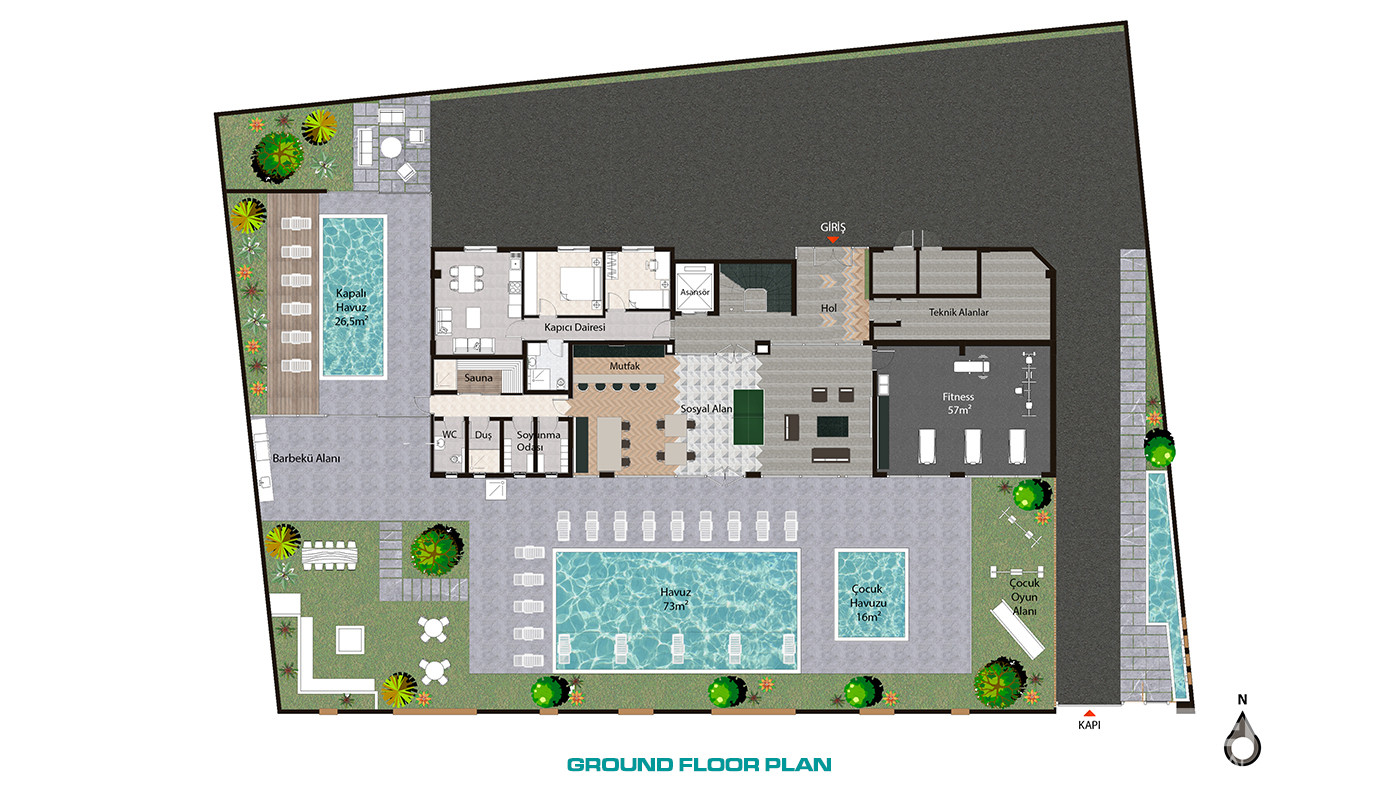 Oba Sultan Residence 1 — Apartments for Sale in Oba, Alanya, Turkey - 56189