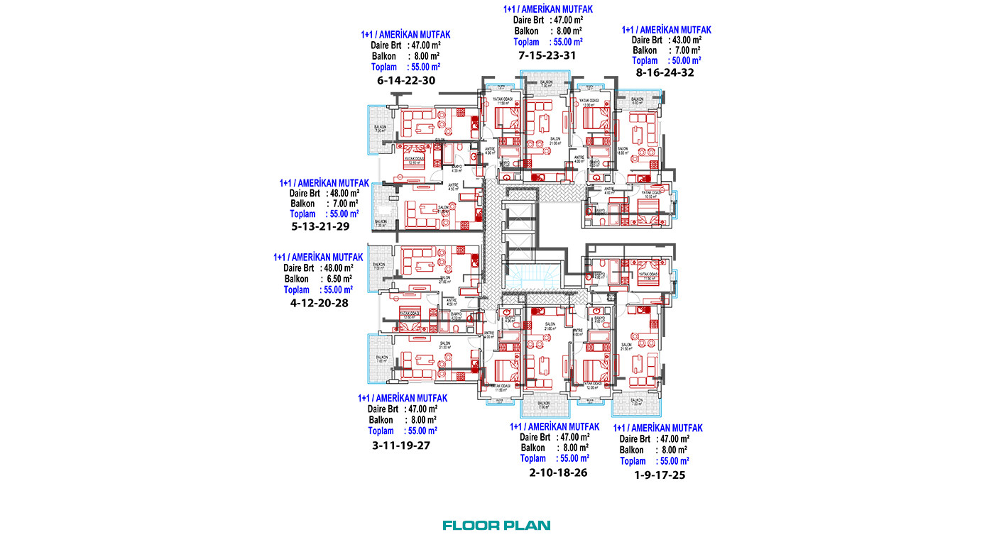 Apartments with Top Amenities at Alaiye Boutique Residence in Alanya - 56504