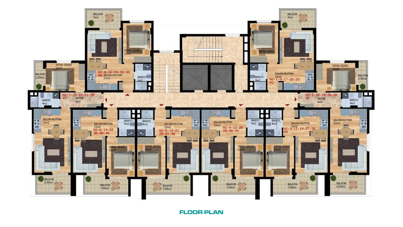 Apartments with Facilities in Alanya, Avsallar at Affordable Prices - 56524