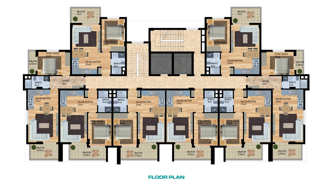 Apartments with Facilities in Alanya, Avsallar at Affordable Prices - 56527