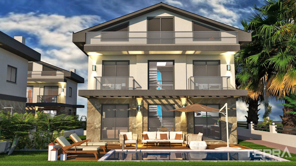 Luxury Detached Villas Close to the Sea Shore in Fethiye Town