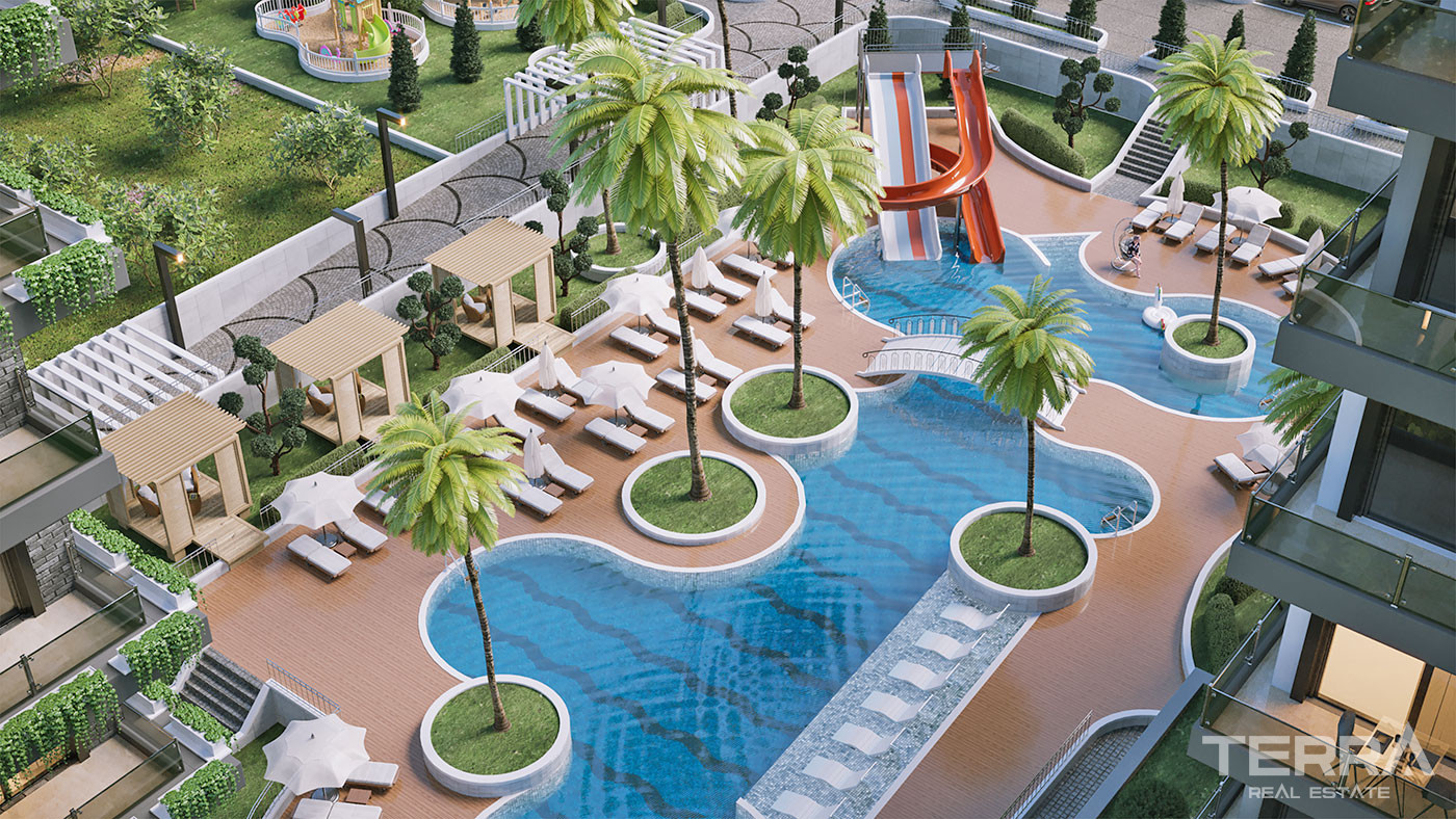 Olive Paradise Čaršija III — Apartments in Avsallar, Alanya, Turkey - 56870