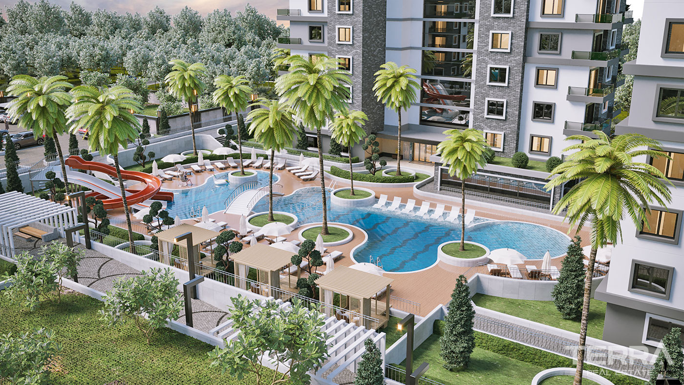 Olive Paradise Čaršija III — Apartments in Avsallar, Alanya, Turkey - 56875