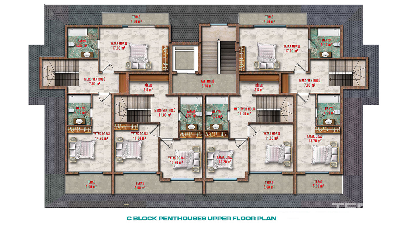 Olive Paradise Čaršija III — Apartments in Avsallar, Alanya, Turkey - 56888