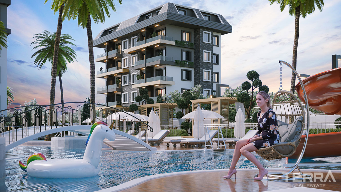 Olive Paradise Čaršija III — Apartments in Avsallar, Alanya, Turkey - 56933