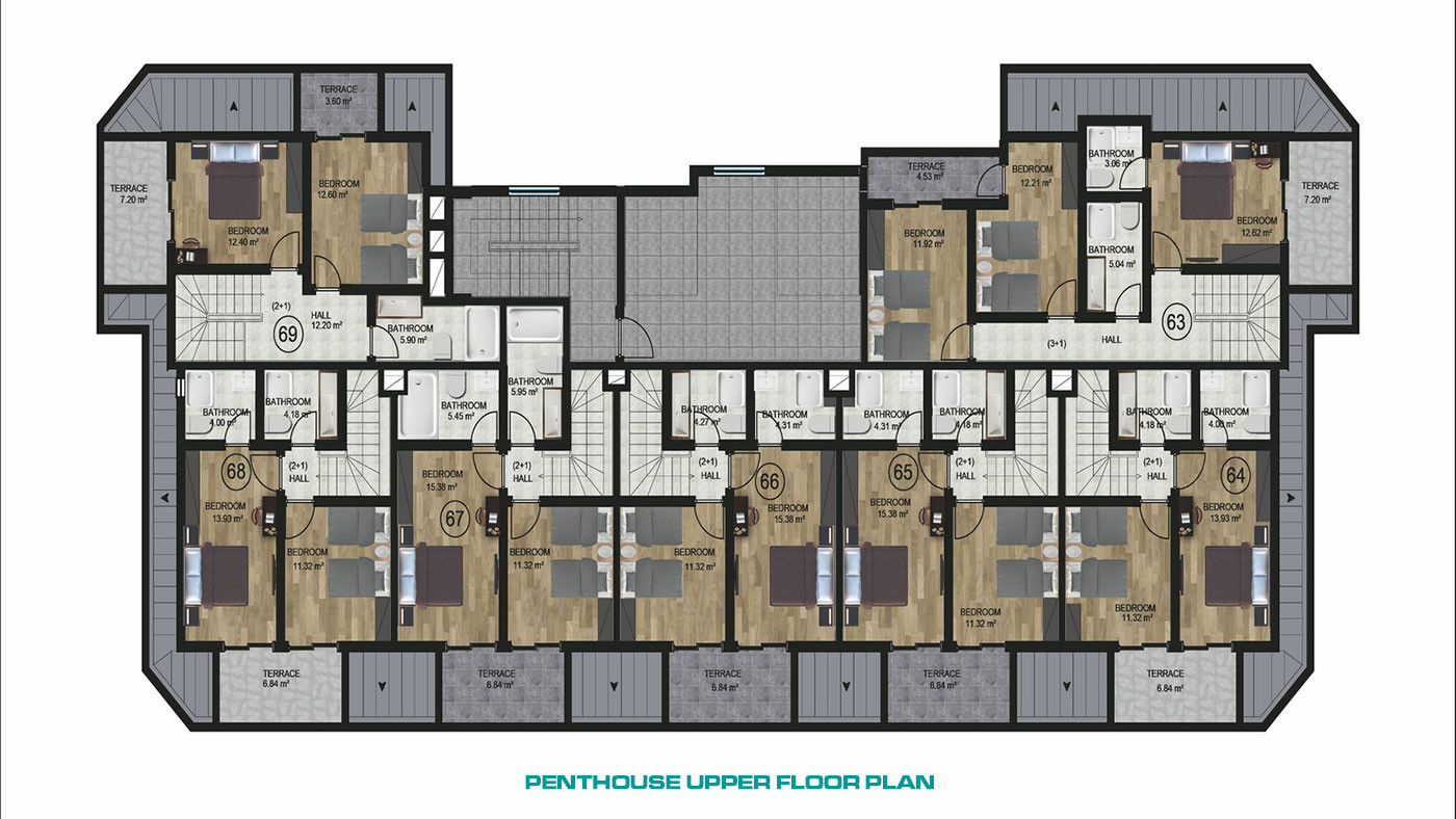 Bargain Apartments Close to the Sandy Beach in Demirtaş, Alanya - 57398
