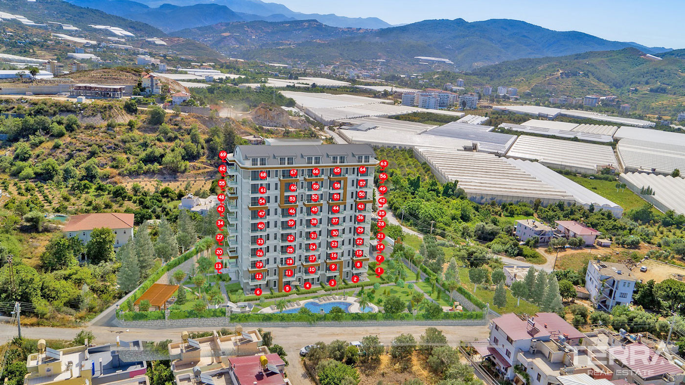 Bargain Apartments Close to the Sandy Beach in Demirtaş, Alanya - 57400