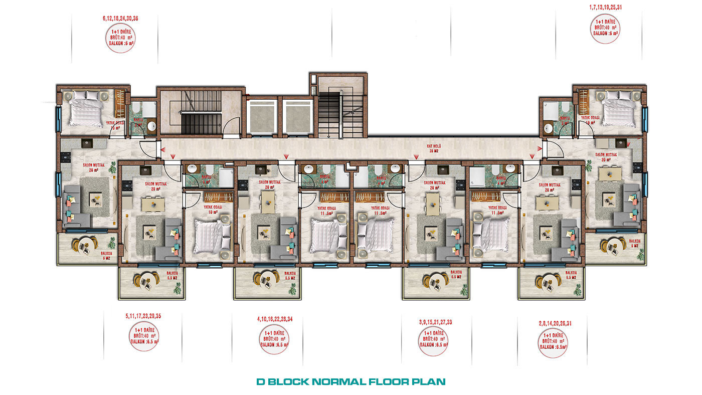 Sea View Apartments in Alanya Avsallar with 5-Star Amenities - 57654