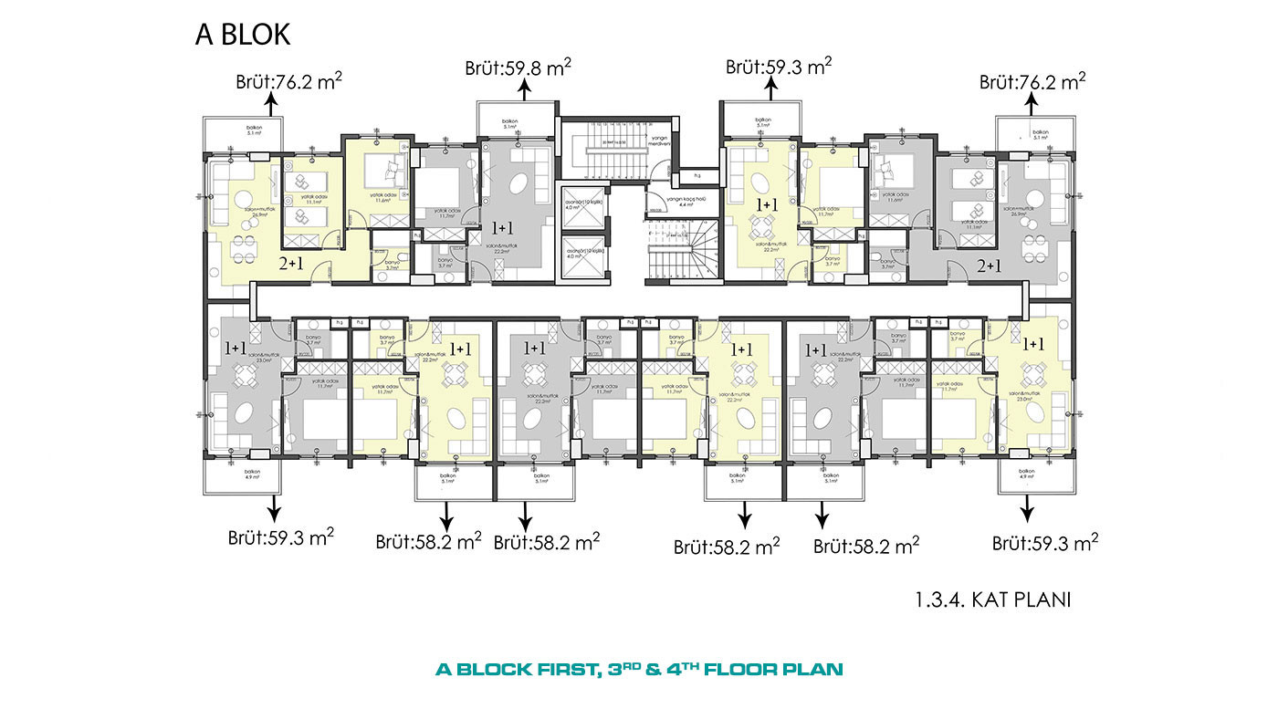 Apartments with High Investment Potential in City Center of Alanya - 57788