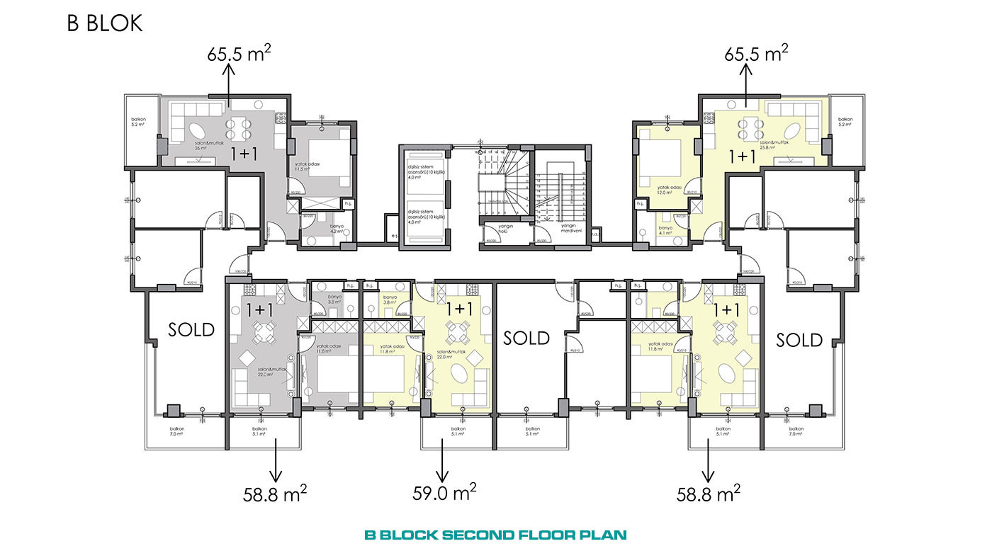 Apartments with High Investment Potential in City Center of Alanya - 57789