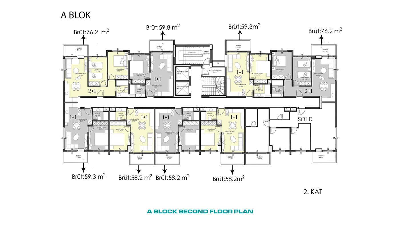 Apartments with High Investment Potential in City Center of Alanya - 57790