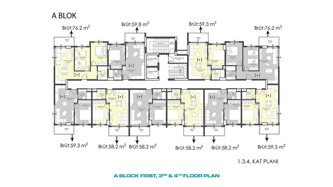 Apartments with High Investment Potential in City Center of Alanya - 57792