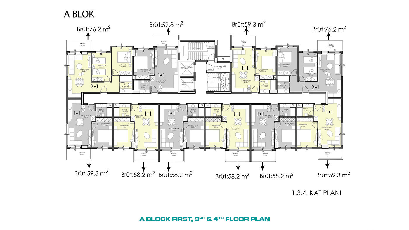 Apartments with High Investment Potential in City Center of Alanya - 57794