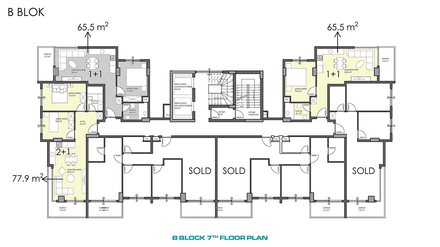 Apartments with High Investment Potential in City Center of Alanya - 57797