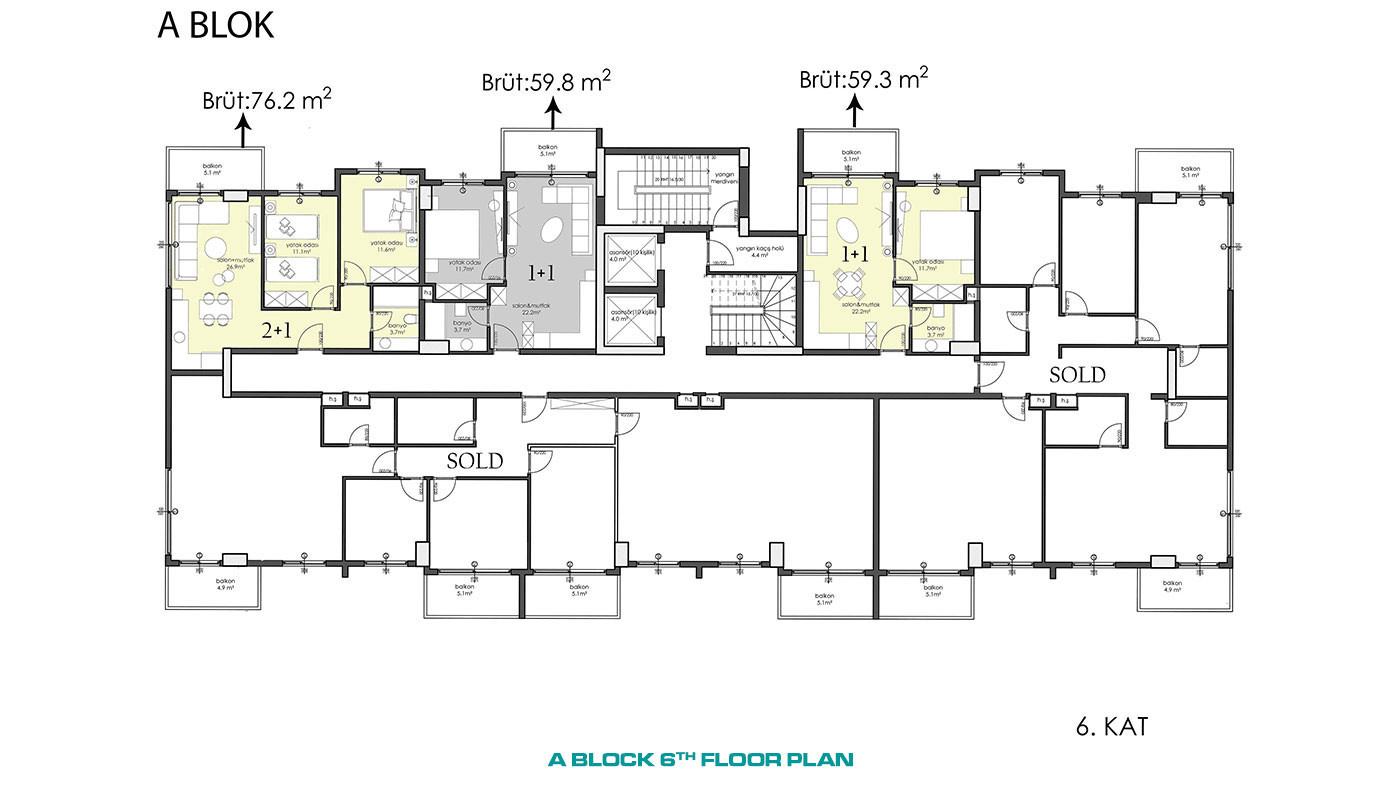 Apartments with High Investment Potential in City Center of Alanya - 57800