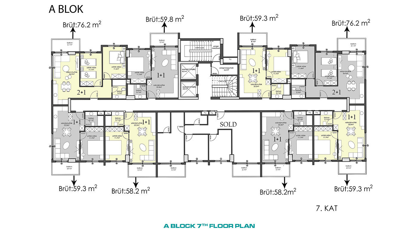 Apartments with High Investment Potential in City Center of Alanya - 57801