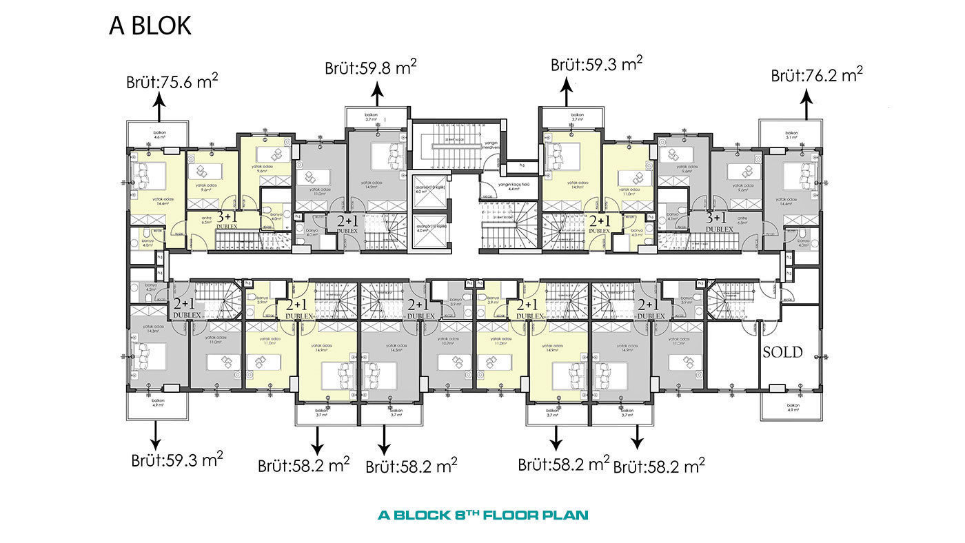 Apartments with High Investment Potential in City Center of Alanya - 57802
