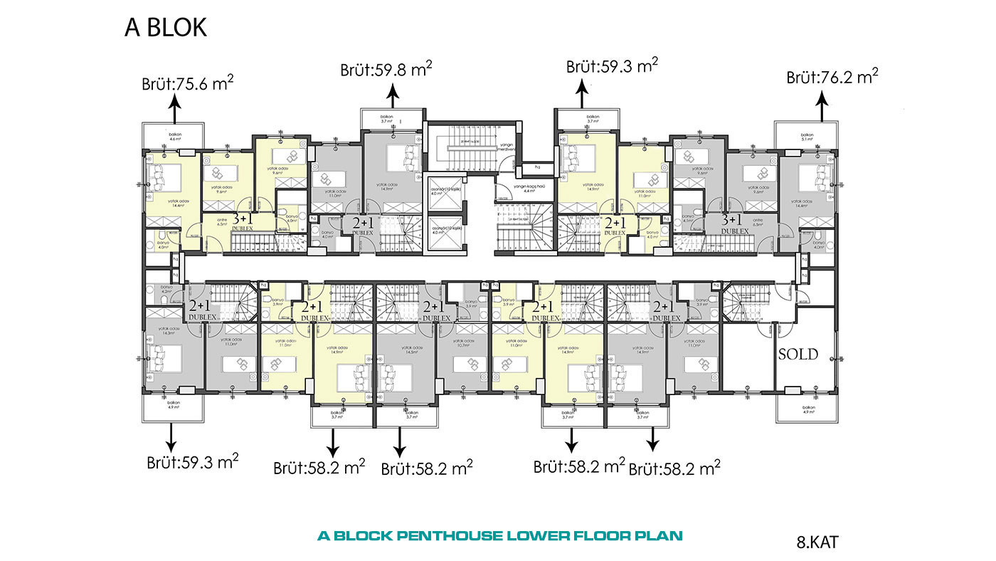 Apartments with High Investment Potential in City Center of Alanya - 57803