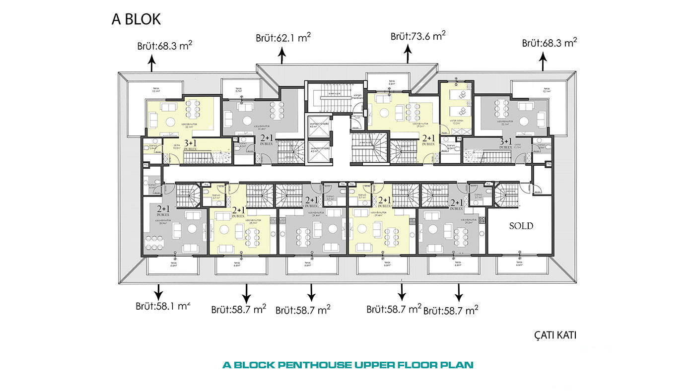 Apartments with High Investment Potential in City Center of Alanya - 57807