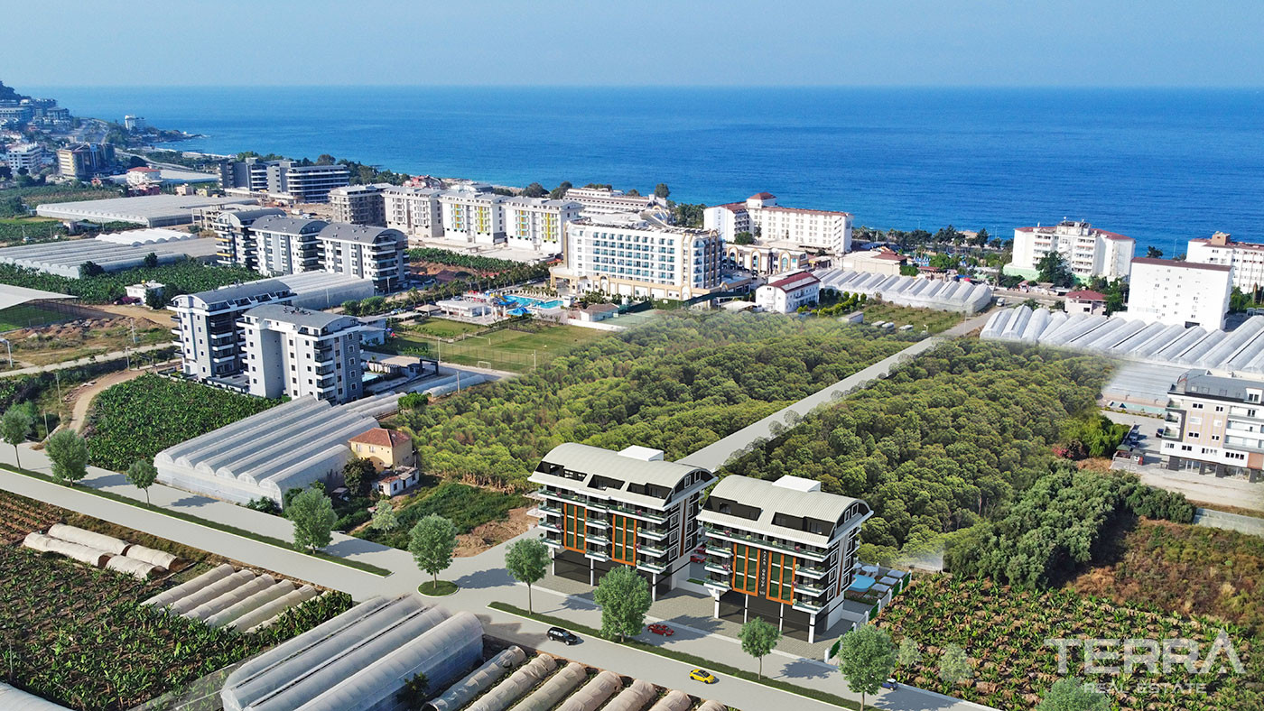 Apartments with Rich Amenities, Close to the Beach in Kargıcak, Alanya - 57952