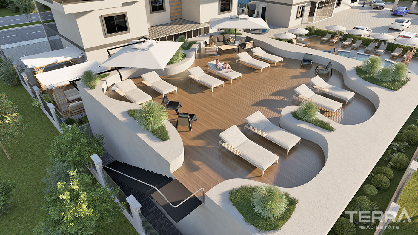 Apartments with Rich Amenities, Close to the Beach in Kargıcak, Alanya - 57956