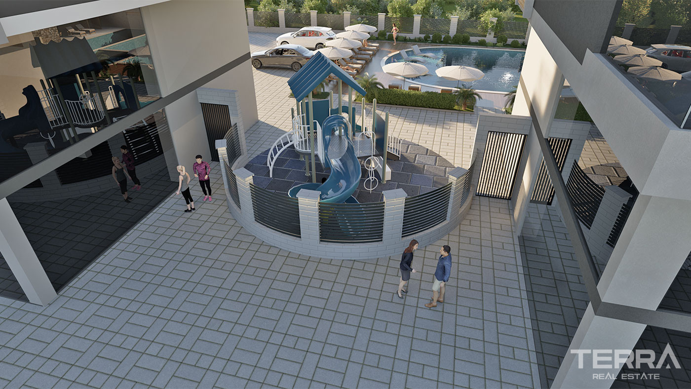 Apartments with Rich Amenities, Close to the Beach in Kargıcak, Alanya - 57959