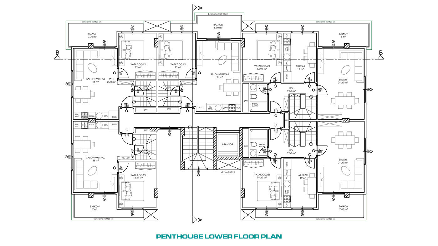 Apartments with Rich Amenities, Close to the Beach in Kargıcak, Alanya - 57964