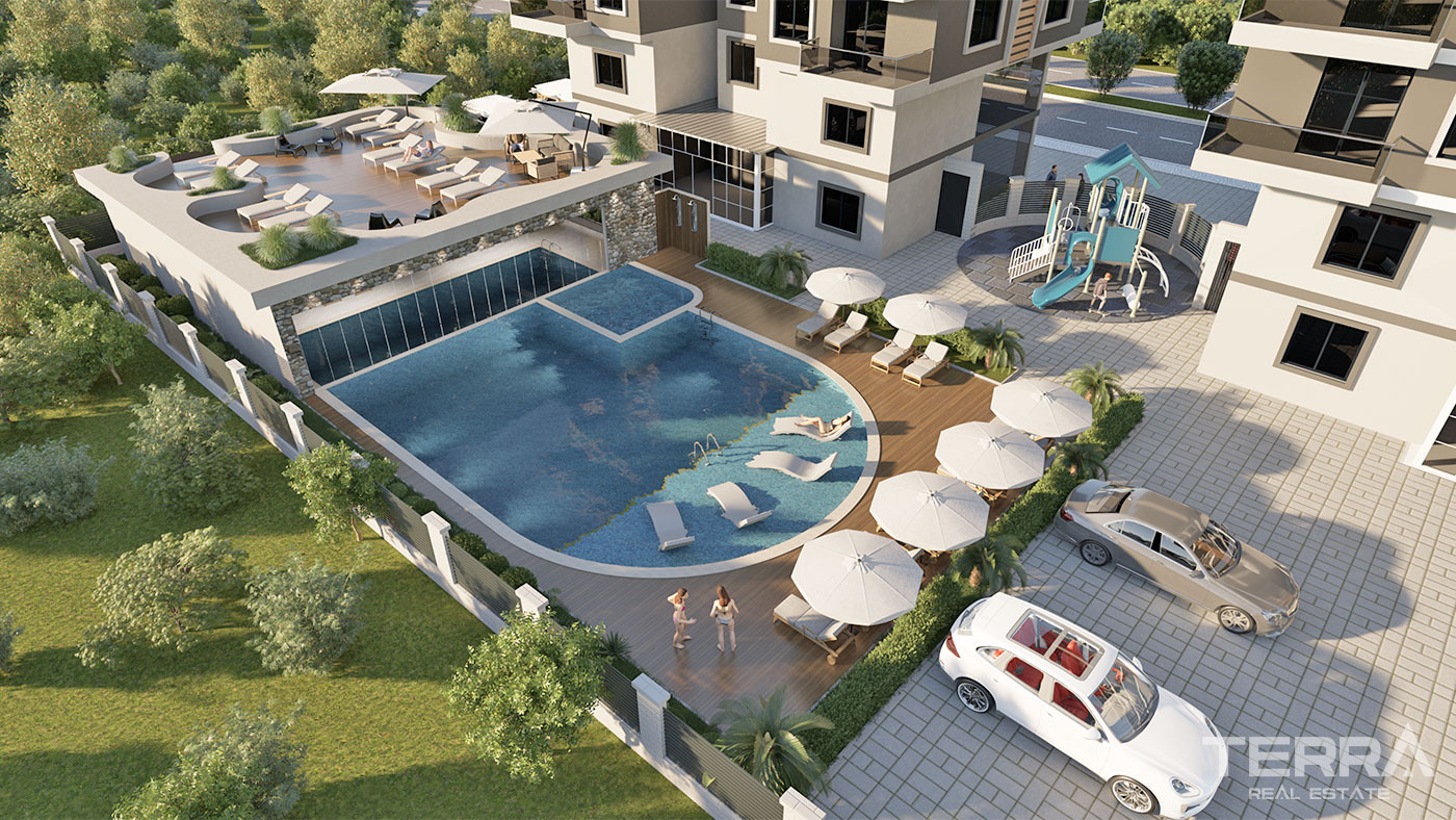 Apartments with Rich Amenities, Close to the Beach in Kargıcak, Alanya - 57966