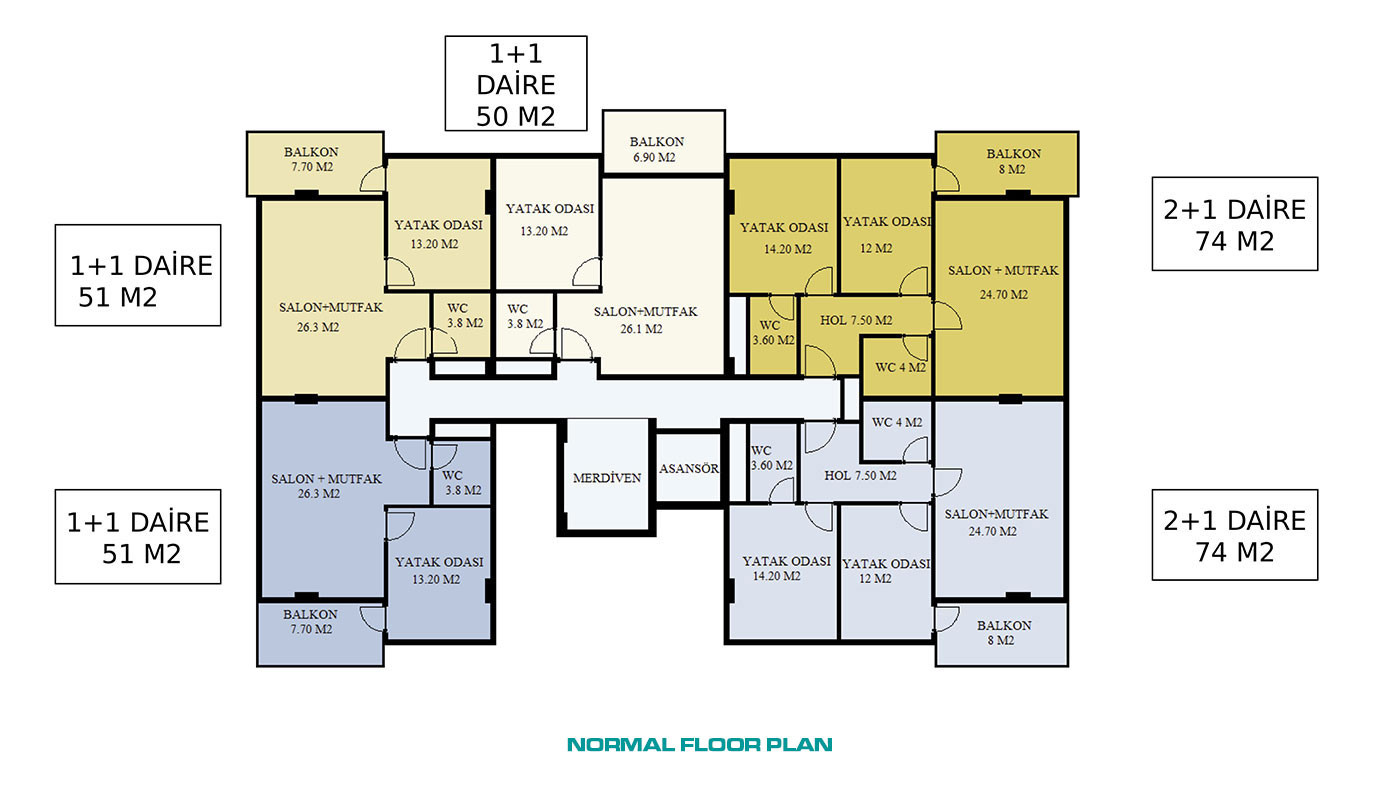 Apartments with Rich Amenities, Close to the Beach in Kargıcak, Alanya - 57967