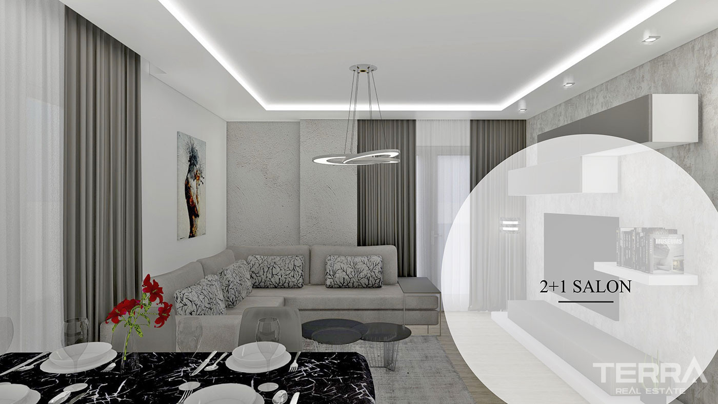 Apartments with Rich Amenities, Close to the Beach in Kargıcak, Alanya - 57972