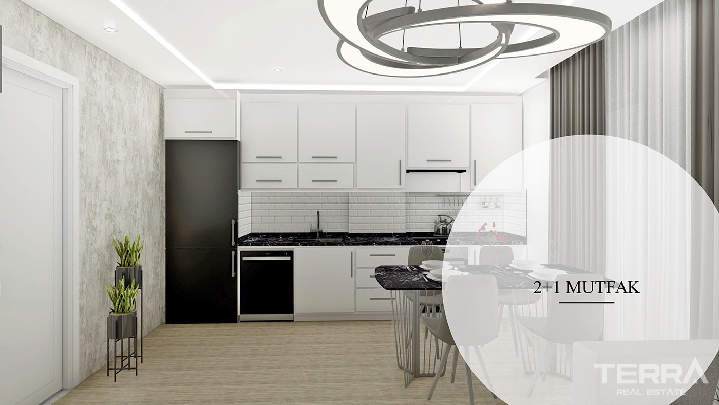 Apartments with Rich Amenities, Close to the Beach in Kargıcak, Alanya - 57973